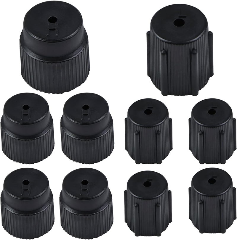 Cranviech 10 Pcs Air Conditioner Valve Covers, 13mm Low Pressure Covers, 16mm High Pressure Covers, Sealing Port Cover, Universal Accessories for Most Cars - Image 1